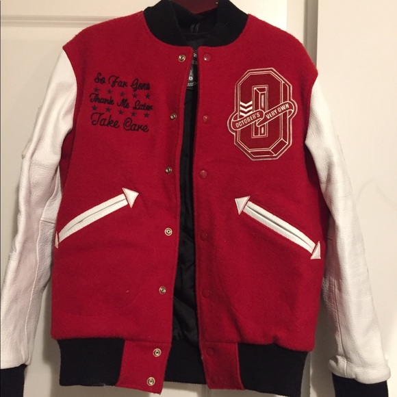 Sold!Roots X Drake OVO 2011 leather varsity jacket